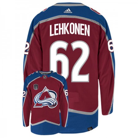 Colorado Avalanche Hockeydrakt Arturri Lehkonen 62 Stanley Cup 2022 Adidas Authentic - Herre